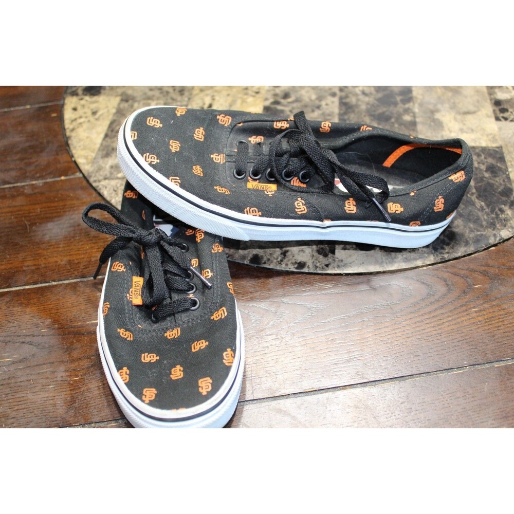 Vans MLB San Francisco Giants Casual Sneakers Shoes Women's Size 8 Men's 6.5